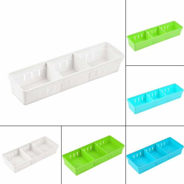 Adjustable Drawer Cutlery Divider Case Makeup Storage Organizer Box, Size:30x12x5cm(Orange)