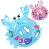 Crab Shape Baby Swimming Ring Sitting Ring Inflatable Float Ring(Pink)