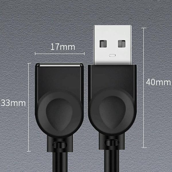 JINGHUA U021E Male To Female Adapter USB 2.0 Extension Cable Phone Computer Converter Cord, Length: 1.5m