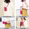Crossbody Mobile Phone Bag Vertical Coin Purse with Armband for Women(Dark Purple)