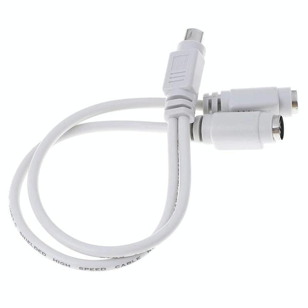PS2 2pcs 1 to 2 Transfer Wiring Industrial Computer with Keyboard Mouse Interface(0.29m)