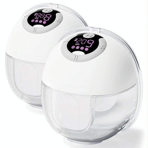 LCD Screen Smart Large Capacity Portable USB Charging Wearable Massage Breast Pump(S32)