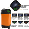 Outdoor Bath Artifact Field Dormitory Simple Electric Shower, Specification: Digital Display 4400mAh