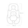 Baby Stroller Seat Cushion Safety Seat Protector Cushion, Color: Black