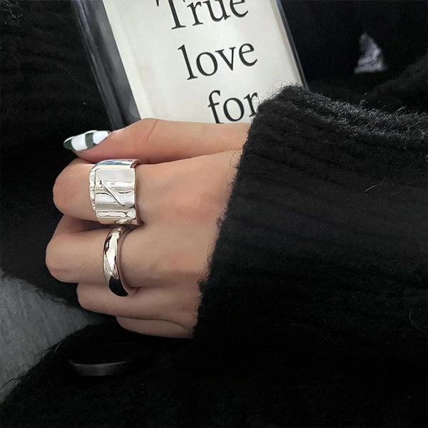 Open Adjustable Wavy Ring(J2714)