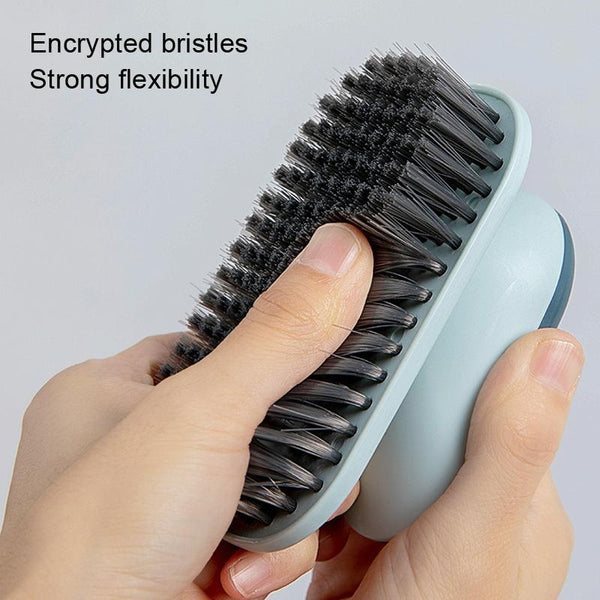 2 PCS SM005 Home Plastic Handle Clothes Cleaning Soft Hair Brush(Blue)