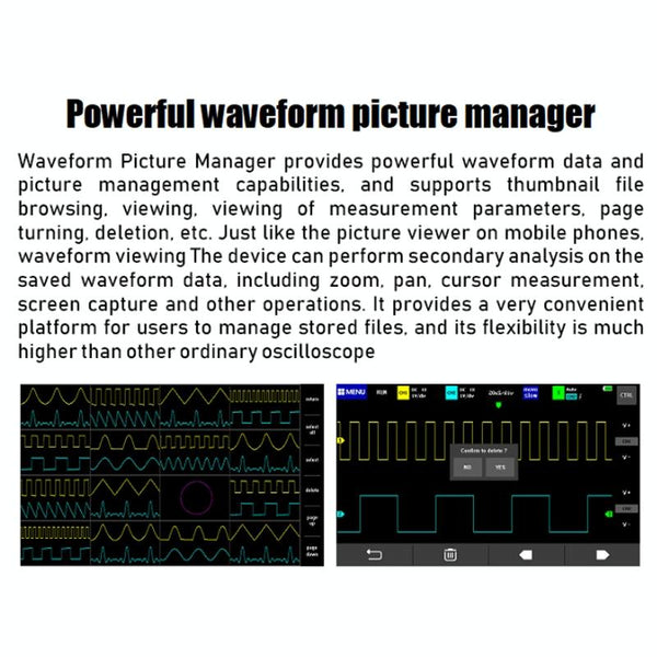 FNIRSI 1013D 1GS Sampling Dual Channel 100M Bandwidth Digital Oscilloscope, US Plug(English)