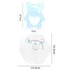Baby Teething Stick Toys Childrens Silicone Bear Bites With Storage Box(Blue)