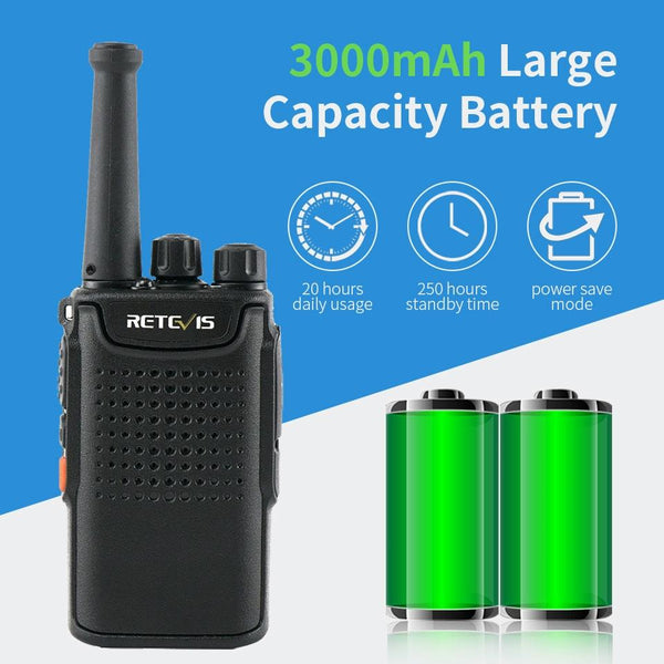 RETEVIS RT67 0.5W PMR446 16CHS Two Way Radio Mini Handheld Walkie Talkie, EU Plug(Black)