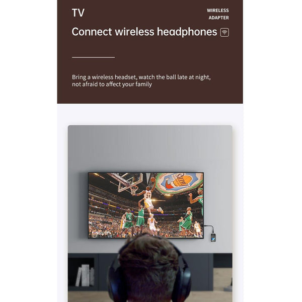 T-14 Bluetooth 5.0 2 In 1 LCD Digital Display Bluetooth Adapter Receiver Transmitter(Black)