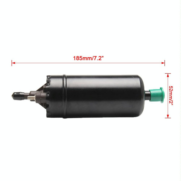 Car 140L/H High Flow In-Line Injection Fuel Pump External Electric Fuel Pump Flow 0580464038 for Mercedes-Benz / Renault / Peugeot / Opel / BMW / Citroen(Black)