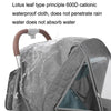 Autumn And Winter Warm Thickened With Velvet Baby Stroller Weatherproof Cover(Dark Gray)