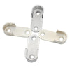 2pcs Wardrobe Closet Rod End Support Bracket Alloy Holder Hardware Furniture Accessories, Style: Normal
