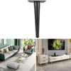 LH-ZT-0001 Cone Round Tube Furniture Support Legs, Style: Straight Cone Height 17cm(Matte Black)