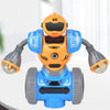 Intelligent Early Education Sound and Light Mechanical Robot Toys, Color: 3A Yellow