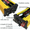 Legend II Generation 12V to 220V 4000W Modified Square Wave Car Power Inverter(Yellow)