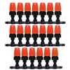 20pcs TF-118 Gardening Irrigation Drip Irrigation System Set Accessories Both Sides Connection 4/7mm Capillary (Orange)