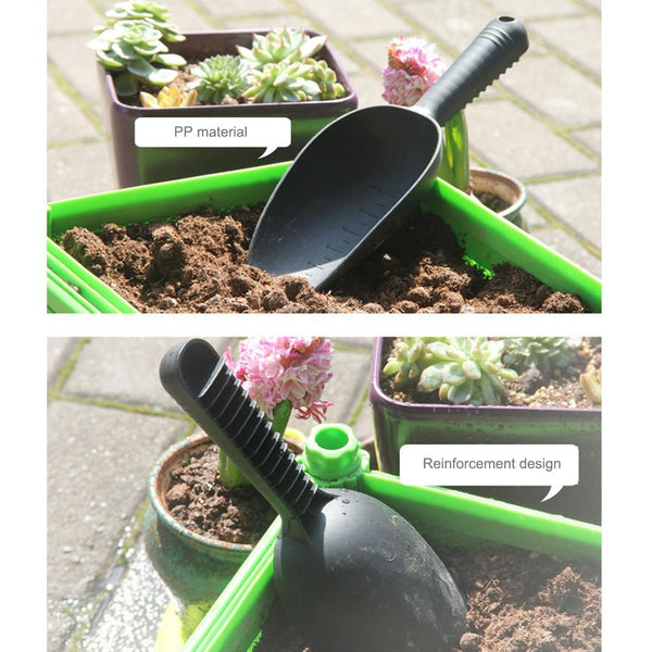 Plastic Soil Shovel Spoon Teaspoons Plastic Shovel Garden Tools Bucket Shovel Potted Cultivation Cylinder Mini Fleshy Plant Soil Spade Shovel, Random Color Delivery