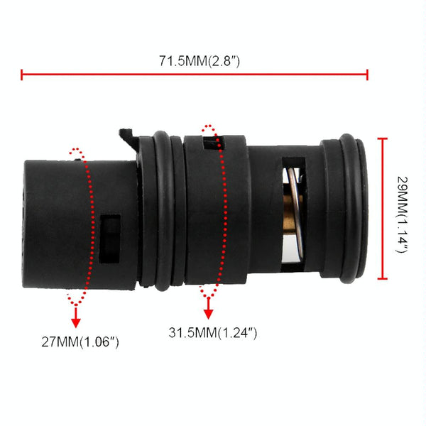 Car Oil Cooler Radiator Coolant Expansion Thermostat Tank 17111437362 for BMW E46 E53 E83 E85 E86 X3