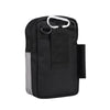 Multifunctional Casual Crossbody Mobile Phone Storage Waist Bag(Light gray + Black)