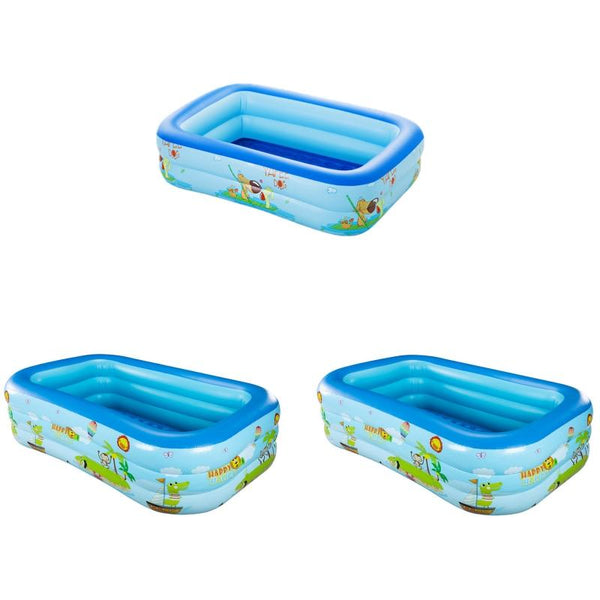 Children Adult Cartoon Inflatable Swimming Ring, Pattern: 1.2m Two Layer Pool
