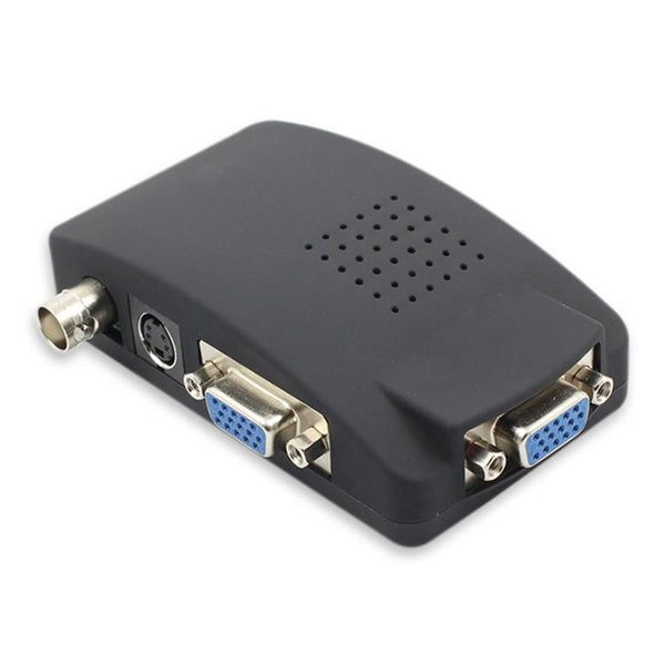 AV/S-Video/BNC to VGA Converter Adapter (Black)