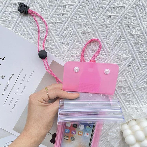 Waterproof Phone Case with Neck Strap(Black)