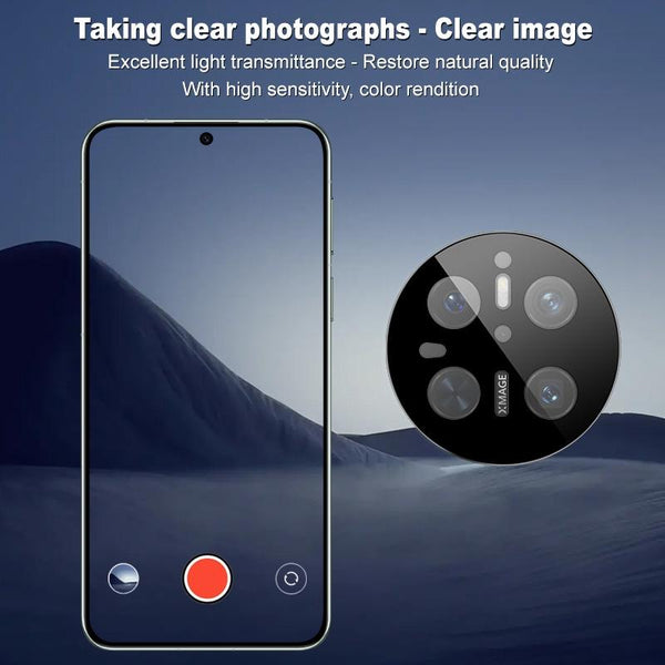 For Huawei Mate 70 imak Black Version HD Glass Rear Camera Lens Film, Self-positioning Version
