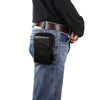 Multi-functional Universal Leather Waist Hanging One-shoulder Mobile Phone Waist Bag For 6.5 Inch or Below Smartphones(Black)