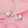 S925 Sterling Silver Platinum-plated Valentine Day Love Opening Closing DIY Beads(BSC973)