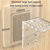 4pcs Partition Bracket No Punch Right Angle Laminate Shelf Wardrobe Partition Board Fixing Holder, Size: 7x15cm