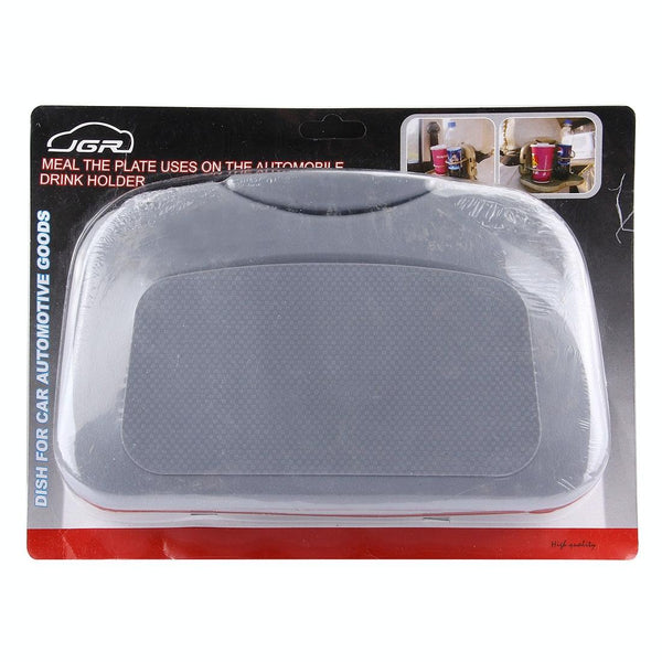 Folding Car Auto Back Seat Table Drink Food Cup Tray Holder Stand Desk (Grey)