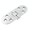 Cabinet Door Folding Hinge Thickened Zinc Alloy Half Round Table Flip Hinge, Color: Silver