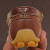 K3 Lightweight Anti-Skid Dance Bean Shoes Children Small Leather Shoes, Size: 32(Brown)