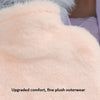 1L Hot Water Bag Dual Hands Plush Cute Hand Warmer, Style: Black and White Puppy