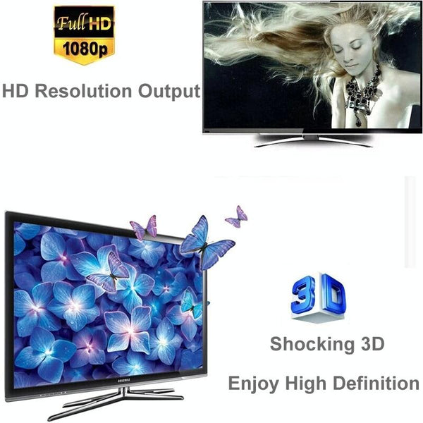 V1.4 Full HD 1080P 1 x 8 HDMI Amplifier Splitter, Support 3D(Black)