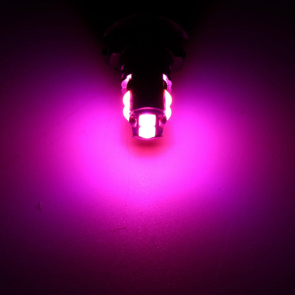 2 PCS T10 / W5W / 168 DC12-24V / 1.8W / 6000K / 140LM Car Clearance Light 4LEDs SMD-3030 Lamp Beads with Decoding & Constant Current (Pink Light)