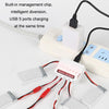 One To Six 3.7V Lithium Battery Drone USB Charger, Color: White JST Port