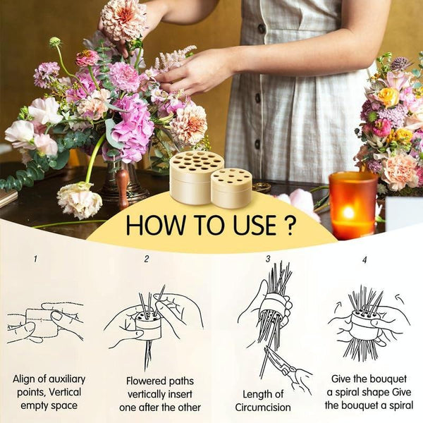 Spiral Ikebana Stem Holder for Vases DIY Bouquet Twister Flower Arrangement Holder, Size: Large(Green)