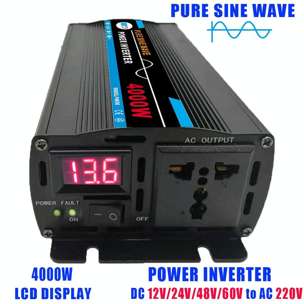 4000W (Actual 800W) 48V to 220V High Power Car Sine Wave Inverter Power Converter