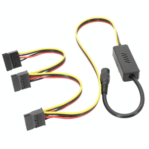 Adapter DC 5.5 x 2.5mm To Hard Disk Power Supply Cable, Model: One To Three SATA