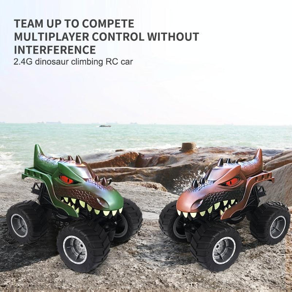 JJR/C Q148 2.4G Remote Control Dinosaur Climbing Car(Brown)