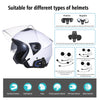 CS-1412D1 Bluetooth 5.1 S2 Motorcycle Helmet Full Duplex Bluetooth Intercom Headset Earphone(Black)