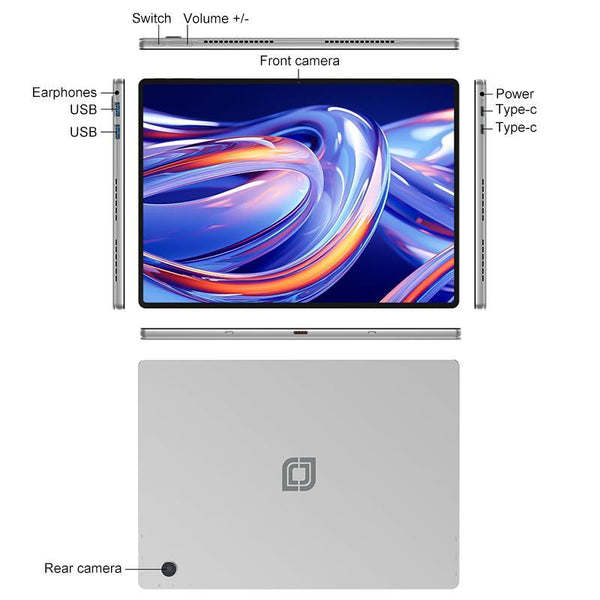 Jumper EZpad V13 Tablet PC, 16GB+512GB, No Keyboard, 13 inch Windows 11 OS Intel Jasper Lake N5095 Quad Core, US Plug