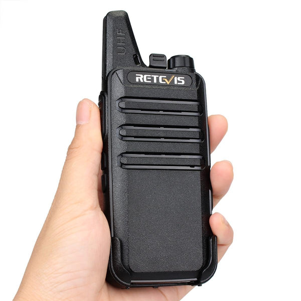 1 Pair RETEVIS RT622 US Frequency 400-480MHz 16CHS Two Way Radio Handheld Walkie Talkie, US Plug(Black)