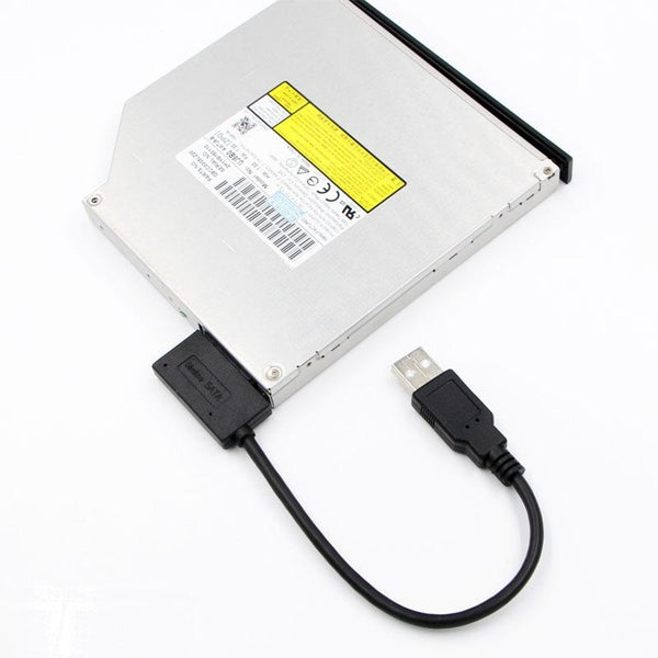 Professional USB 2.0 to 7+6Pin Slimline SATA Cable Adapter Indicator