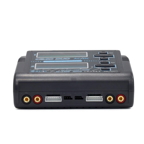 HTRC C240 Balanced Lithium Battery Charger Remote Control Airplane Toy Charger, Specification:EU Plug