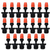 20pcs TF-118 Gardening Irrigation Drip Irrigation System Set Accessories Four Base Spray Head (Orange)