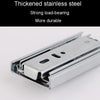 4 inch 10cm Thickened Three Sections Ball Slide Mute Drawer Track Rail