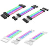 3x8pin Graphics Card Power Supply Wire White 5V ARGB Neon Color Line